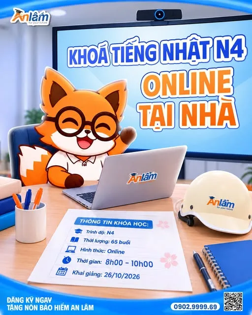 LỚP TIẾNG NHẬT N4 ONLINE