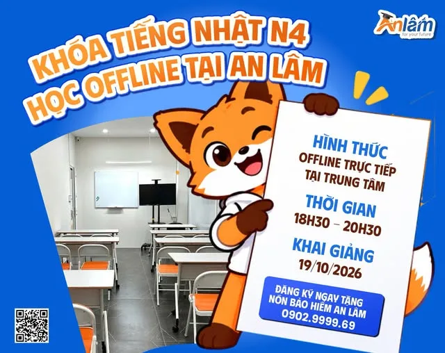 LỚP TIẾNG NHẬT N4 OFFLINE